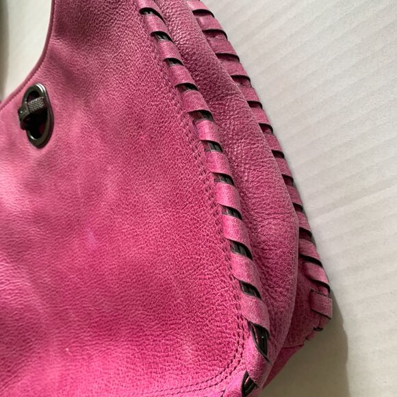 Aimee Kestenberg Leather Shoulder Crossbody Purse Bag All For Love Pink - Picture 4 of 12